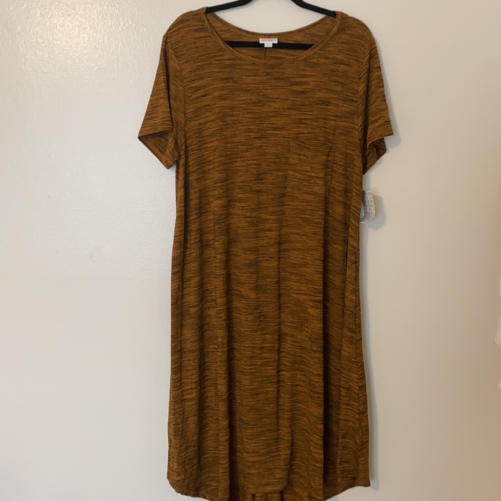 lularoe 🦄 burnt orange & black carly NWT